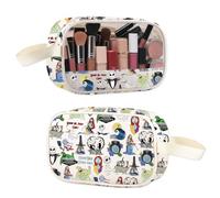 Trousse de Maquillage inspirée des cauchemars - Motif crâne de Monsieur Jack et Sally - pour Les Fans de Zero Ghost Dog, Sac fantôme de Nuit, Sacs cosmétiques