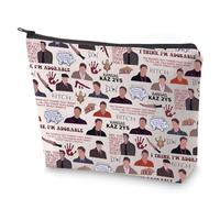 Trousse de maquillage inspirée des films S « Are You Crazy » - Cadeau pour les fans de films - Cadeau pour les fans de séries télévisées - Pochette en toile avec fermeture éclair - Cadeau pour femme,
