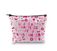 Trousse de maquillage « It's A Beautiful Day to Kill Cancer » pour infirmière en oncologie, Killer Cancer Bag EU, Trousse à cosmétiques avec impression