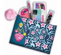 Trousse de Maquillage Lavable en Tissu pour Enfant - Clementoni Crazy Chic - Contient 5 Produits de Maquillage