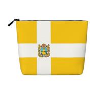 Trousse de maquillage légère en lin imitation drapeau du Krai de Stavropol