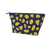 Trousse de Maquillage légère pour Femme avec imprimé léopard en Peau de Girafe, Sac cosmétique de Voyage drôle avec Fermeture éclair Durable pour Bureau, école, collège.