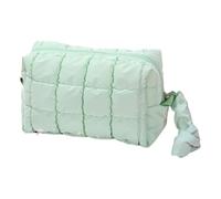 Trousse de maquillage matelassée de grande capacité pour femmes et filles, trousse de rangement de voyage, trousse de toilette organisée, Vert, Beauté de masse