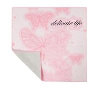 Trousse de maquillage mignonne, sac à langer portable, en tissu autocollant, organisateur de maquillage, trousse cosmétique, sac à langer pour appareil photo électronique, Petites pensées, Voir