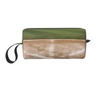 Trousse de maquillage noire et bleue avec motif libellule pour femme et fille - Portable - Trousse de maquillage de voyage avec poignée, Terrain de baseball, Taille unique, Trousse de maquillage