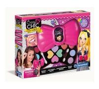Clementoni - 15223 - Crazy Chic My Beauty World - Trousse de Maquillage en Forme de Noeud avec Far à Paupières et Gloss à Lèvres - Kit de Maquillage pour se Faire Belle