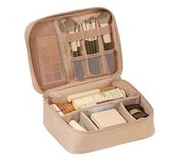 Trousse de Maquillage, Organisateur D'accessoires de Voyage, Fermetures Éclair Résistantes, Dites Adieu au Désordre, Poignée Confortable, Transport Facile(Pink)