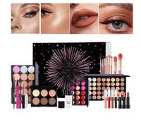 Trousse De Maquillage,Palette de Rouge à Lèvres et Pinceau - Coffret de Maquillage pour Filles - Pour Femmes Adolescents Débutants Anniversaire Noël Épouse Fête des