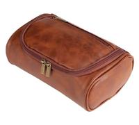 Trousse de maquillage personnalisée pour homme, kit Dopp étanche de qualité supérieure, organiseur de toilette de voyage durable et élégant pour les essentiels de voyage, cadeau idéal pour homme, Brun