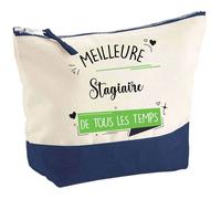 Trousse de maquillage - PLANETEE - Meilleure Stagiaire de tous les temps - Grand format - Coton - Fabrication française