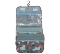 Trousse de Maquillage Pliable Crochet, Paquet de Voyage Polyester | Organisateur pour Cosmétiques et Rouge à Lèvres, Format Portable, Usage Extérieur et Déplacements