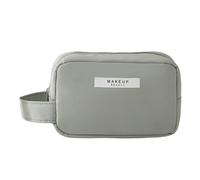 Trousse de Maquillage Portable à Fermeture éclair, Green Small | Trousses de toilette multifonctions imperméables avec poignée pour femmes, étuis de transport et organisateur