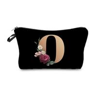 Trousse de maquillage portable à fermeture éclair pour femme - Trousse de maquillage de voyage pour demoiselle d'honneur, o