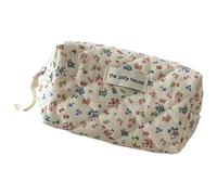 Trousse de maquillage portable avec décoration florale, grande capacité, élégante pour le voyage et un usage quotidien, pochette de maquillage spacieuse, Sac Anis étoilé, Beauté de masse