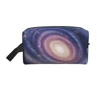 Trousse de maquillage portable avec imprimé tournesol pour femmes et filles, grande capacité, trousse de maquillage de voyage avec poignée, Spirale spatiale énergie cosmique, Taille unique, Trousse de