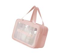 Trousse de maquillage portable de grande capacité pour produits de toilette quotidiens, trousse de maquillage de voyage de grande capacité, C, M, Beauté de masse