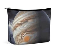 Trousse de maquillage portable de grande capacité, sac de rangement de voyage, sac de rangement, motif œufs de Pâques, queue de lapin, trousse de toilette imprimée adaptée pour les femmes et les