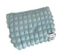 Trousse de maquillage portable en polyester pour étudiant et école Grande capacité, bleu