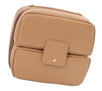 Trousse de maquillage portable en polyuréthane avec intérieur spacieux, pratique pour le rangement des articles de toilette de voyage et l'organisation quotidienne du maquillage trousse de maquillage