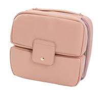 Trousse de maquillage portable en polyuréthane avec intérieur spacieux, pratique pour le rangement des articles de toilette de voyage et l'organisation quotidienne du maquillage, a, Beauté de masse