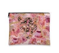 Trousse de maquillage portable en toile scintillante avec fermeture éclair pour femme, organiseur de voyage, sac cadeau d'anniversaire pour le printemps pour soins de la peau et articles de toilette