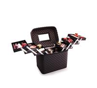 Trousse De Maquillage Portable Grande Capacité Cosmétique Boîte De Rangement Professionnel Maquilleur Artiste Maquillage Kit Multicouche Pliable Voyage Cas Organiseur De Parfum(E)