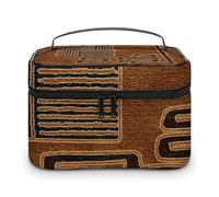 Trousse de Maquillage Portable Grande capacité en Tissu imprimé Kuba avec Fermeture éclair