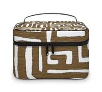 Trousse de Maquillage Portable Grande capacité en Tissu Kuba avec Fermeture éclair