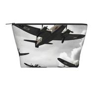 Trousse de maquillage portable Husky aux yeux bleus - Grande capacité - Poche zippée - Étanche - Pour homme et femme, Guerre mondiale, Taille unique, Organiseur de sac