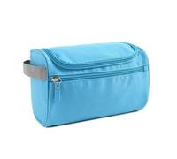 Trousse de Maquillage Portable Makeup Bag Unisex Capacity Waterproof Cosmetic Organizer Toiletry Hanging Case Pouch for Women Men Wash Shaving Make Up(Sky Blue)