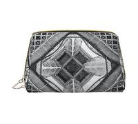 Trousse de Maquillage Portable Minimaliste et élégante en Cuir, Trousse de Maquillage imprimée Tour Eiffel Paris Monument français pour Filles et Femmes - Petite Taille
