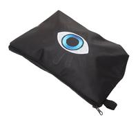 Trousse de Maquillage Portable Noir Impression Œil du Diable pour Voyage | Polyester Résistant, pour Ranger Cosmétiques et Produits d'Hygiène lors déplacements