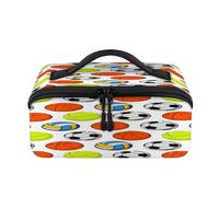Trousse de maquillage portable pour ballon de basket-ball, football, tennis, volley-ball, voyage, sac de voyage, sac de toilette ouvert plat, trousse de toilette pour homme et femme