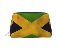 Trousse de maquillage portable pour femme avec imprimé drapeau de l'État de l'Oregon, peut contenir des pinceaux de maquillage et des articles de toilette, Ancien drapeau jamaïcain, One Size