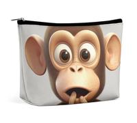 Trousse de Maquillage Portable The Silent Monkey Trousse de Toilette Organisateur de Maquillage Grande capacité Pochette zippée Trousse de Toilette de Voyage pour Femmes Hommes