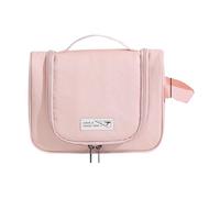 Trousse de Maquillage Portable Women Hanging Toiletry Bag Travel Outdoor Camping Men Makeup Bags Beautician Pouch Bathroom Electronic Gadgets Supplies(Pink)