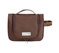 Trousse de Maquillage Portable Women Hanging Toiletry Bag Travel Outdoor Camping Men Makeup Bags Beautician Pouch Bathroom Electronic Gadgets Supplies(Brown)