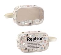 Trousse de maquillage pour agent immobilier, vendeur, courtier, cadeau, appréciation, cadeau pour vendeur, Visite de l'agent im, Sacs cosmétiques