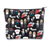 Trousse de maquillage pour album de musique, paroles de chanson, cadeaux pour fans de musique, cadeau de concert, sac à fermeture éclair pour femme, Plus Poison UK