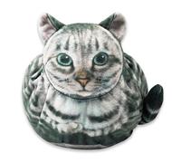 Trousse de maquillage pour chat - Kosmetisk Påse Rolig Kitten Dragsko Toalettväska | Smink Resväska Organisateur, Bärbar Mjuk För Kvinnor Business Gym, Chat gris, Voir description, Voir description