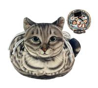 Trousse de maquillage pour chats courses, sac cosmétique en forme de chat | contrat de cosmétique avec cordon de serrage pour femmes | organisateur de maquillage portable pour salle de