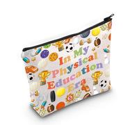 Trousse de maquillage pour enseignant en polyéthylène, cadeau d'appréciation pour enseignant de gym, cadeau à mon époque d'éducation physique, trousse de maquillage, In My Physical Education Era