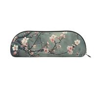 Trousse de maquillage pour femme avec imprimé grenouille mignonne - Trousse de rangement de voyage - Trousse de toilette - Trousse à crayons, Fleurs de cerisier japonaises, One Size