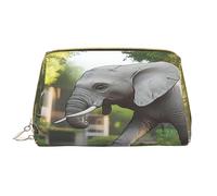 Trousse de maquillage pour femme - Brosse de toilette - Soins de la peau - Organisateur de voyage - Grand sac à main de maquillage - Accessoires Bagsmart ToteThe Elephant in Utopia, blanc, One Size