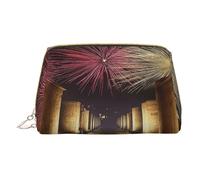 Trousse de maquillage pour femme - Brosse de toilette - Soins de la peau - Organisateur de voyage - Grand sac à main de maquillage - Accessoires - Sac fourre-tout - Villes persanes anciennes, blanc