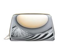 Trousse de maquillage pour femme - Brosse de toilette - Soins de la peau - Organisateur de voyage - Grand sac à main de maquillage - Accessoires Bagsmart ToteGrey White Mountains and the sun, blanc