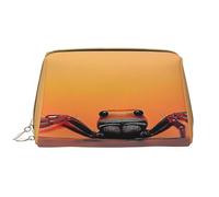 Trousse de maquillage pour femme - Brosse de toilette - Soins de la peau - Organisateur de voyage - Grand sac à main de maquillage - Accessoires Bagsmart ToteRed Horizon, chasseur de têtes Crab, blanc
