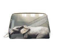 Trousse de maquillage pour femme - Brosse de toilette - Soins de la peau - Organisateur de voyage - Grand sac à main de maquillage - Accessoires de sac fourre-tout - Le mammouth doré dans la ville