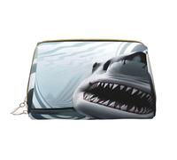 Trousse de maquillage pour femme - Brosse de toilette - Soins de la peau - Organisateur de voyage - Grand sac à main de maquillage - Accessoires Bagsmart Tote2D Shark, blanc, One Size
