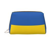 Trousse de maquillage pour femme - Brosse de toilette - Soins de la peau - Organisateur de voyage - Grand sac à main de maquillage - Accessoires Bagsmart Tote Flag of Ukraine, blanc, One Size